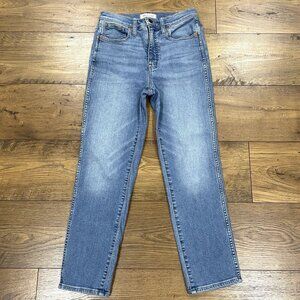 Madewell Jeans Womens 26 Stovepipe Euclid Wash Stretch Crop Medium Wash Straight